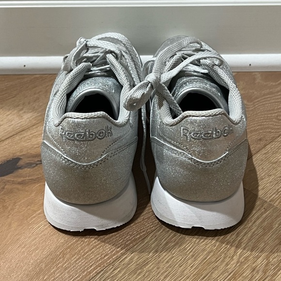 Very pretty and silver sparkly REEBOK sneakers. Brand new and never worn. - Picture 4 of 6